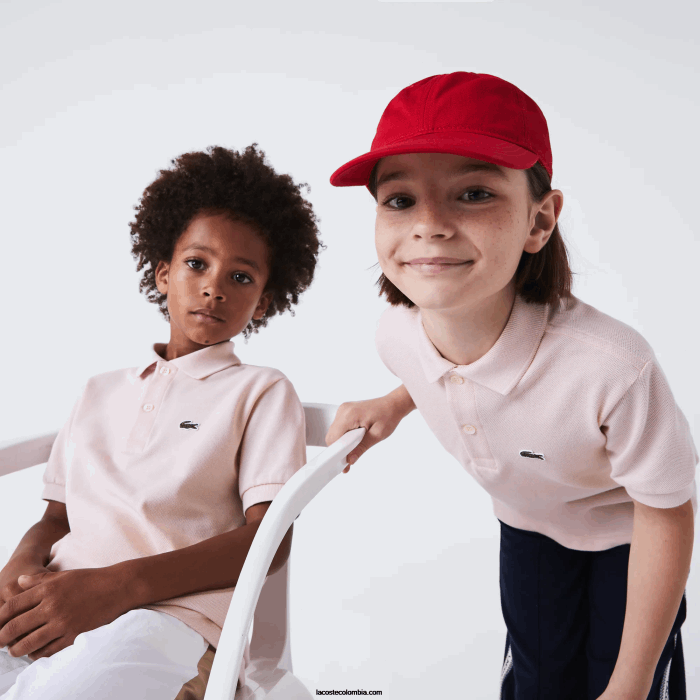niños Lacoste 6F243122 ady rosa claro polo de petit piqué regular fit niños Lacoste 6F243122 ady rosa claro polo de petit piqué regular fit