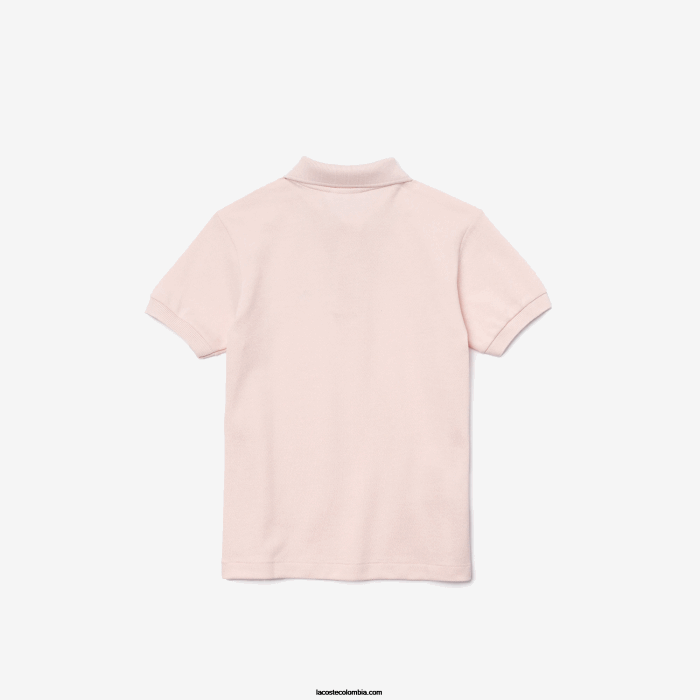 niños Lacoste 6F243122 ady rosa claro polo de petit piqué regular fit
