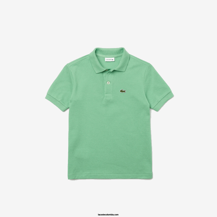 niños Lacoste 6F243124 ttf verde polo de petit piqué regular fit niños Lacoste 6F243124 ttf verde polo de petit piqué regular fit