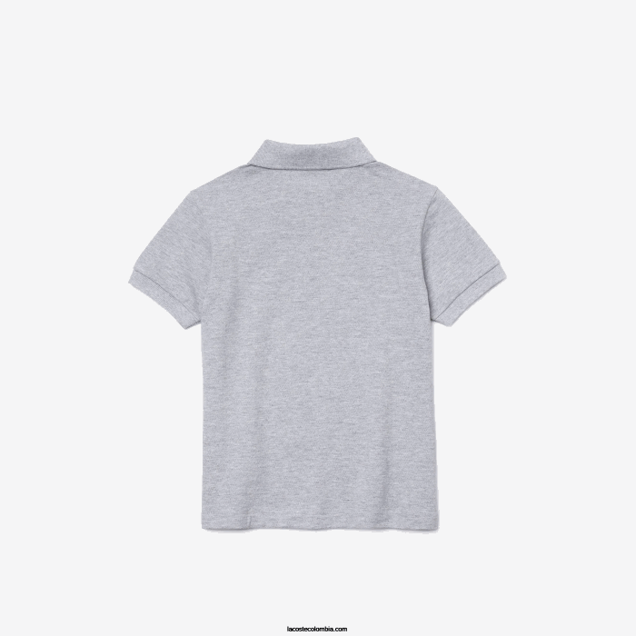 niños Lacoste 6F243126 lomo gris cca polo de petit piqué regular fit