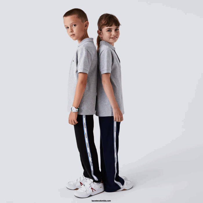 niños Lacoste 6F243126 lomo gris cca polo de petit piqué regular fit