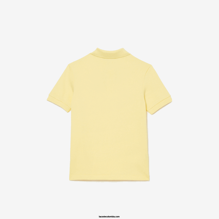 niños Lacoste 6F243131 amarillo 107 polo de petit piqué regular fit