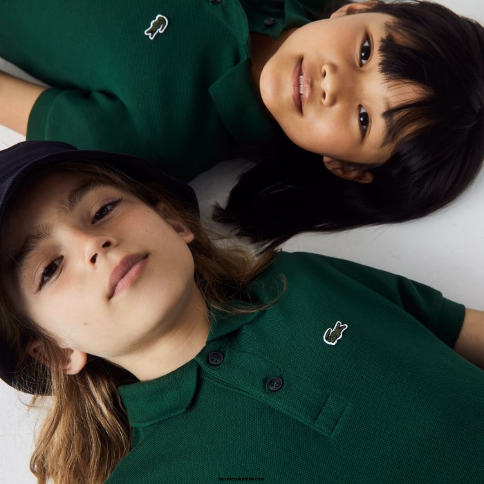 niños Lacoste 6F243133 verde 132 polo de petit piqué regular fit niños Lacoste 6F243133 verde 132 polo de petit piqué regular fit
