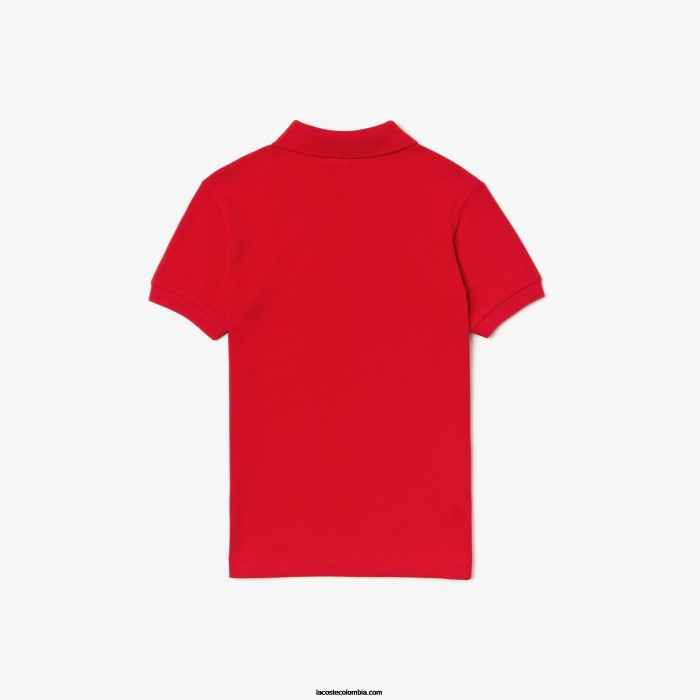 niños Lacoste 6F243135 rojo 240 polo de petit piqué regular fit
