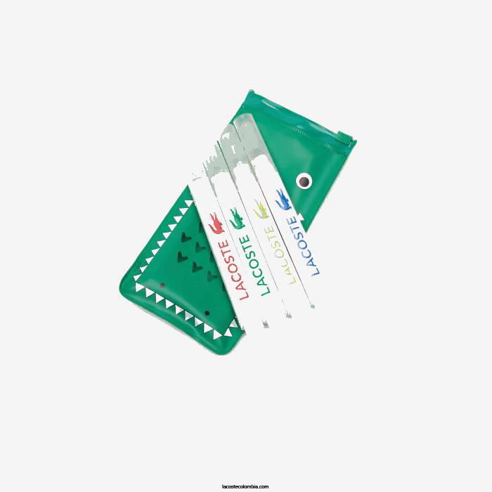 niños Lacoste 6F243136 blanco 001 camiseta de algodón orgánico con estampado personalizado