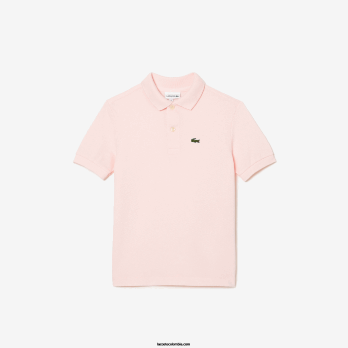 niños Lacoste 6F243137 rosa claro t03 polo de petit piqué regular fit