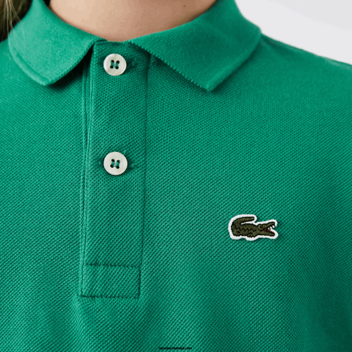 niños Lacoste 6F243155 verde hd2 polo de petit piqué regular fit