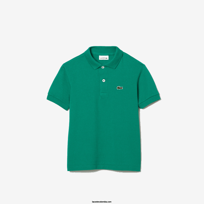 niños Lacoste 6F243155 verde hd2 polo de petit piqué regular fit