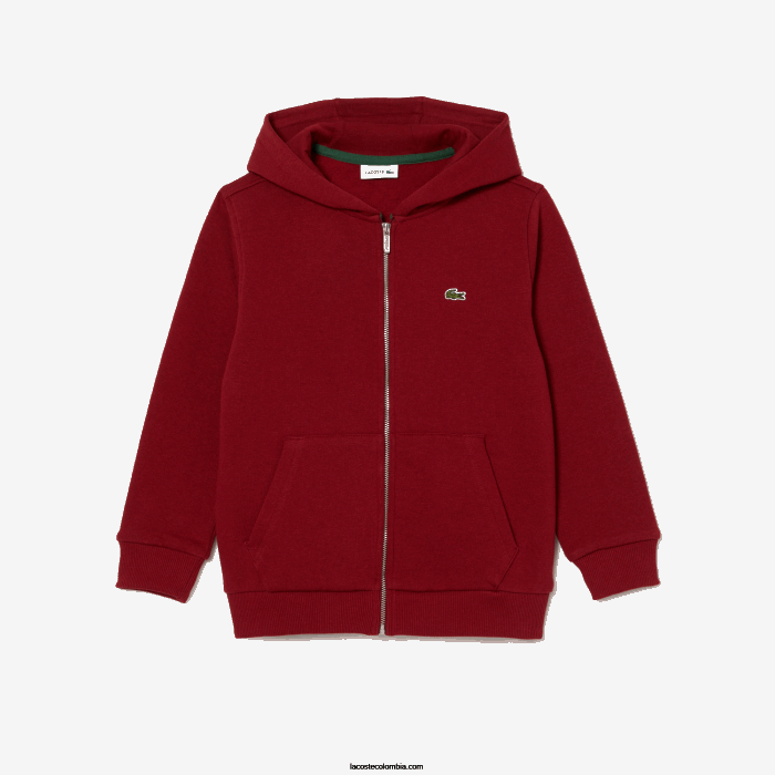 niños Lacoste 6F243192 burdeos ypw sudadera con capucha y bolsillo canguro niños Lacoste 6F243192 burdeos ypw sudadera con capucha y bolsillo canguro