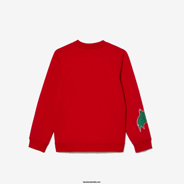 niños Lacoste 6F243193 rojo 240 sudadera con estampado de cómic