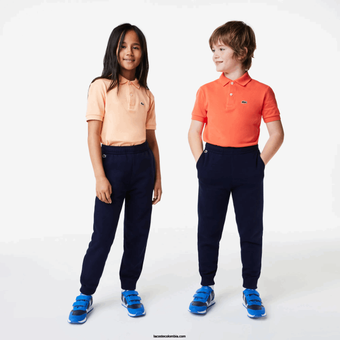 niños Lacoste 6F243197 azul marino 166 pantalones de chándal con diseño colour block niños Lacoste 6F243197 azul marino 166 pantalones de chándal con diseño colour block