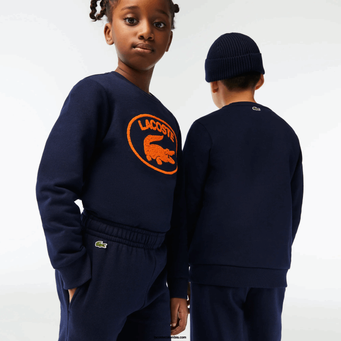 niños Lacoste 6F243197 azul marino 166 pantalones de chándal con diseño colour block