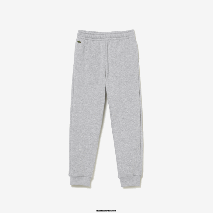 niños Lacoste 6F243198 lomo gris cca pantalones de chándal con diseño colour block