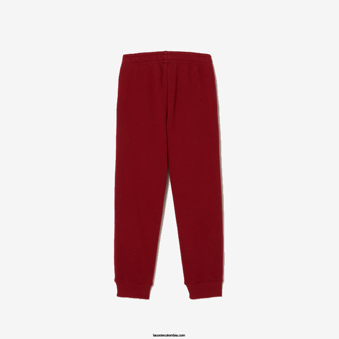 niños Lacoste 6F243199 burdeos ypw pantalones de chándal con diseño colour block