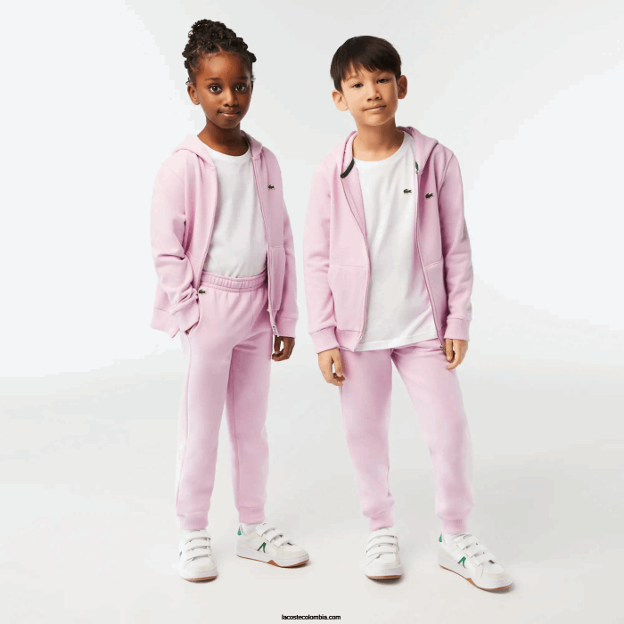 niños Lacoste 6F243212 rosa z4h pantalones de chándal con diseño colour block niños Lacoste 6F243212 rosa z4h pantalones de chándal con diseño colour block
