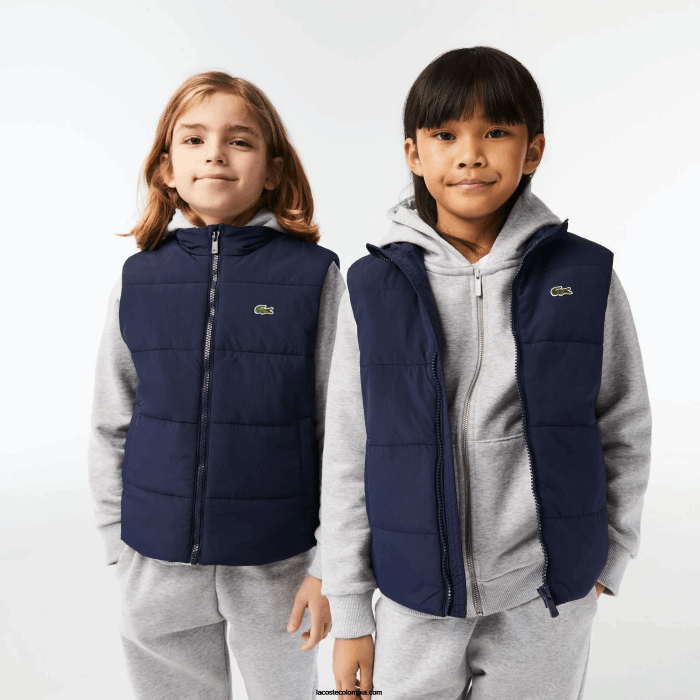 niños Lacoste 6F243213 azul marino 166 chaleco repelente al agua niños Lacoste 6F243213 azul marino 166 chaleco repelente al agua