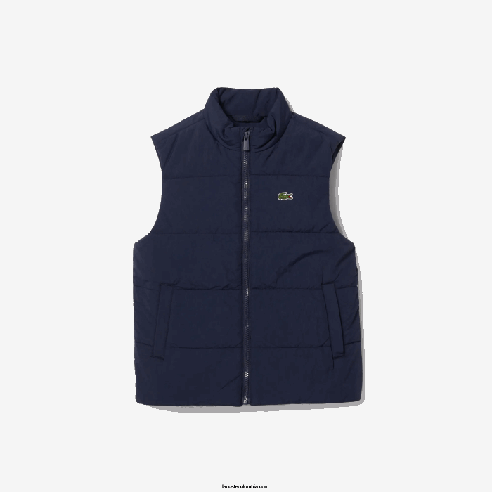 niños Lacoste 6F243213 azul marino 166 chaleco repelente al agua