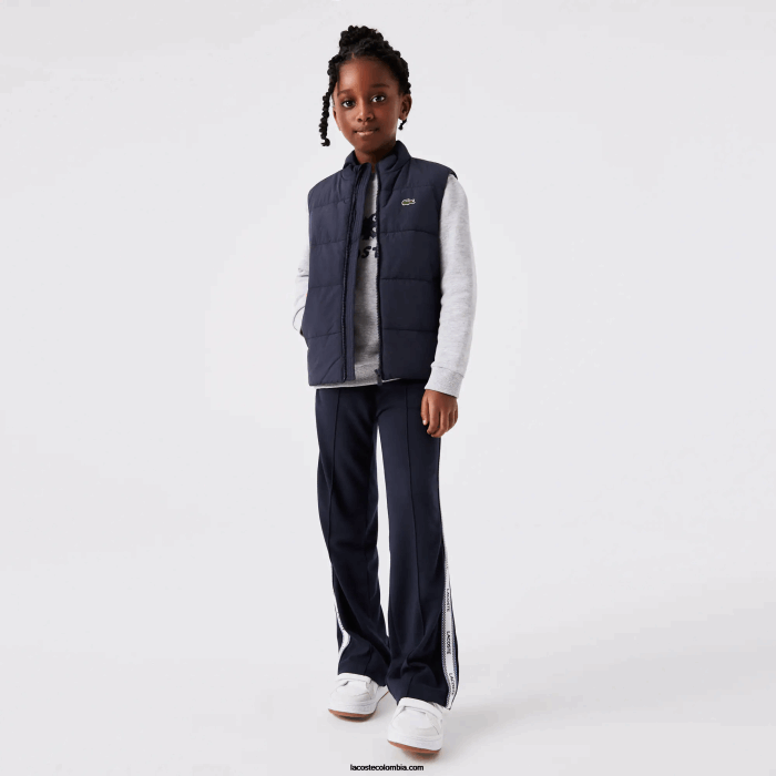 niños Lacoste 6F243213 azul marino 166 chaleco repelente al agua