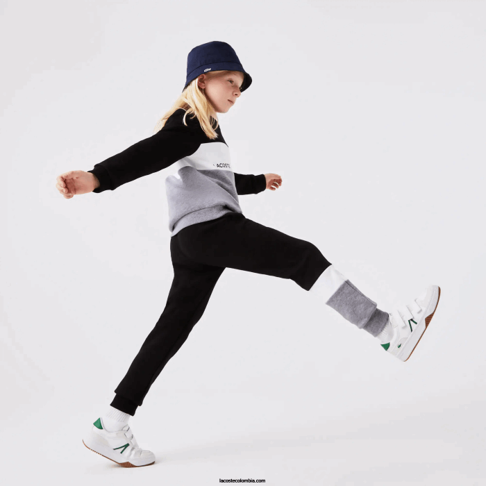 niños Lacoste 6F243214 negro blanco gris chine nua pantalones deportivos de marca