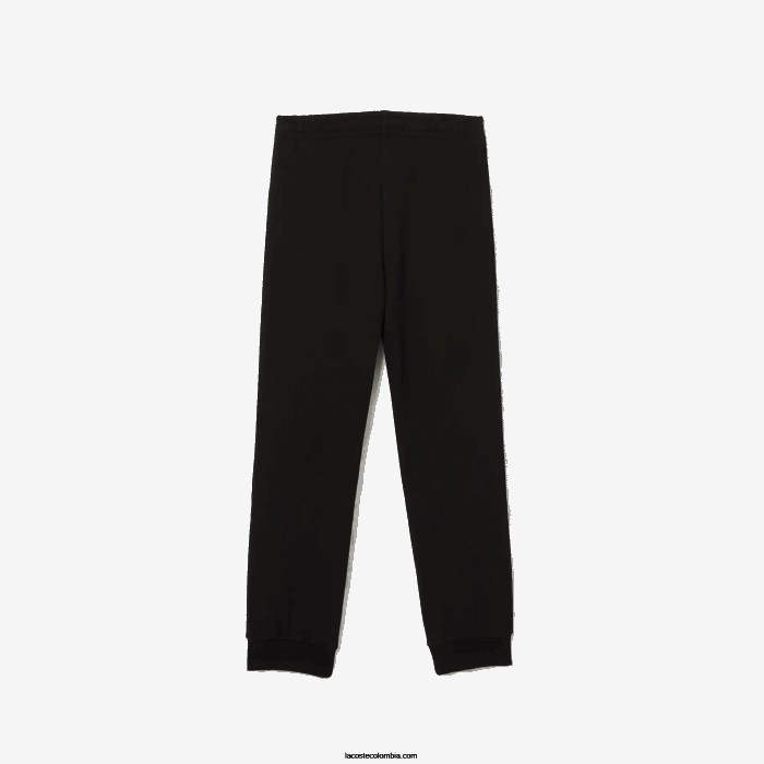 niños Lacoste 6F243223 negro azul 985 pantalones de chándal con bandas estampadas