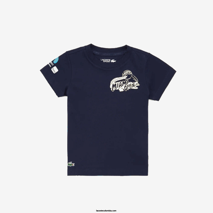 niños Lacoste 6F243176 azul marino 166 playera miami con logo abierto niños Lacoste 6F243176 azul marino 166 playera miami con logo abierto