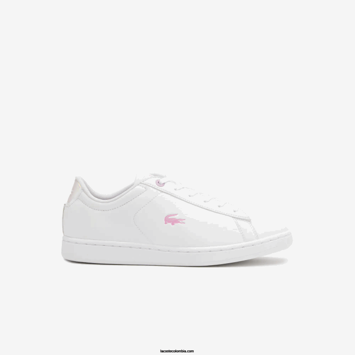 juniors Lacoste 6F243316 blanco 21g zapatillas sintéticas carnaby