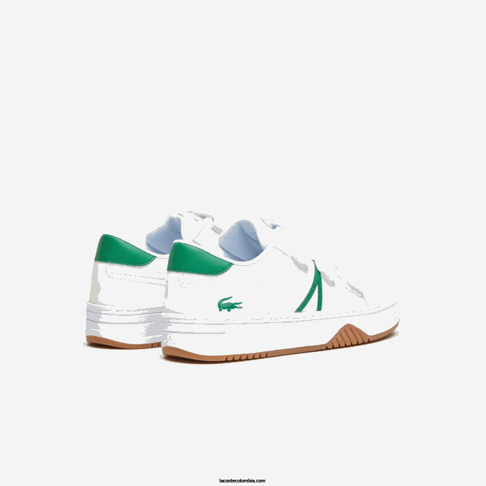 juniors Lacoste 6F243325 blanco/verde 082 tenis l001 sintéticos