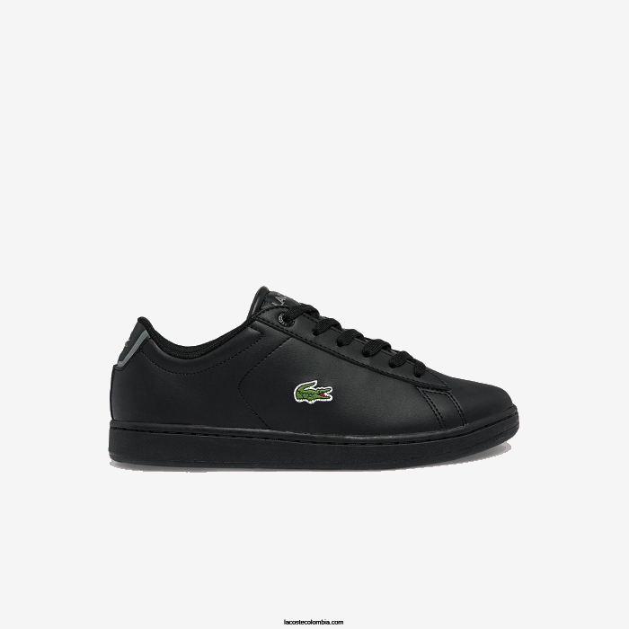juniors Lacoste 6F243328 negro 02h tenis carnaby evo bl sintéticos