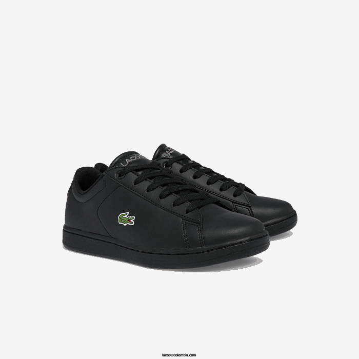 juniors Lacoste 6F243328 negro 02h tenis carnaby evo bl sintéticos