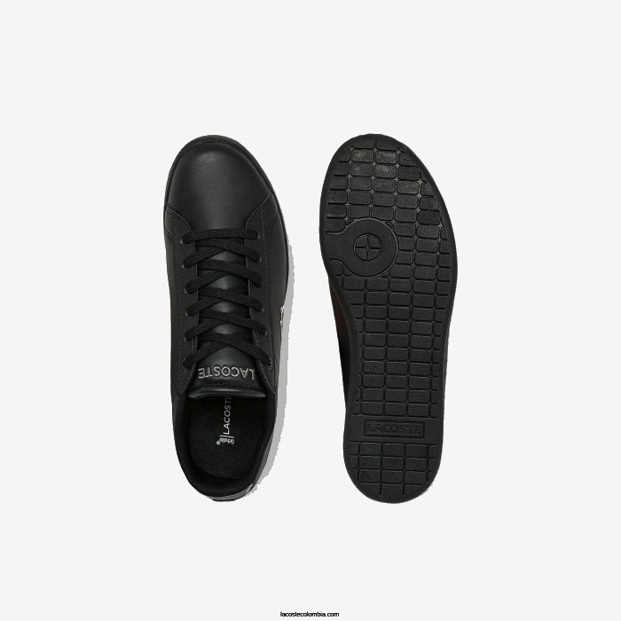 juniors Lacoste 6F243328 negro 02h tenis carnaby evo bl sintéticos