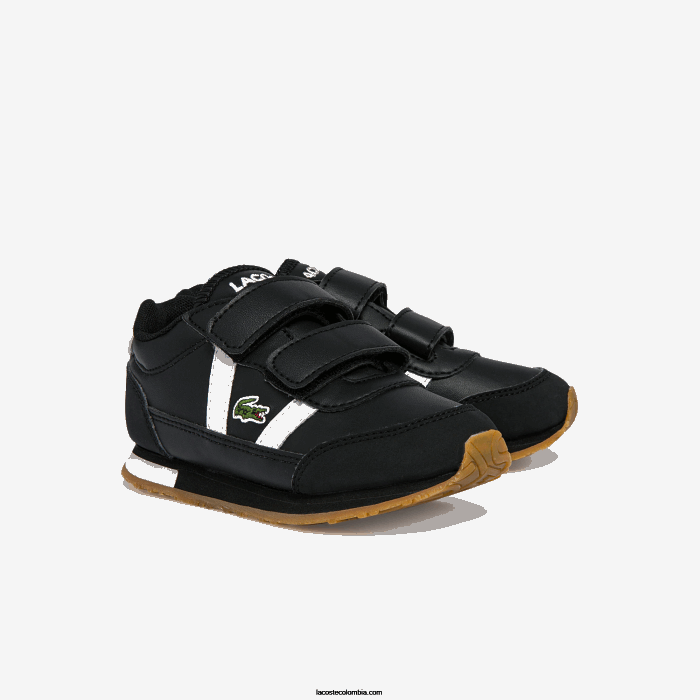 infantes Lacoste 6F242965 blanco y negro 312 tenis sintéticos Partner