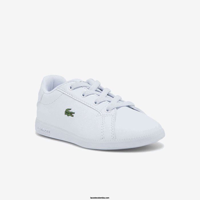 infantes Lacoste 6F242991 blanco y negro 147 zapatillas graduadas