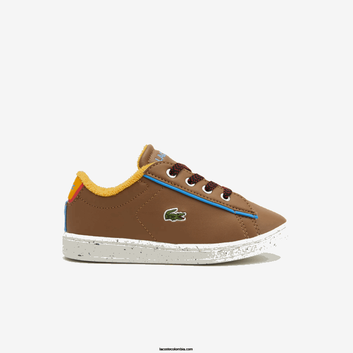infantes Lacoste 6F242993 marron azul claro 2g7 zapatos de exterior sintéticos de invierno carnaby
