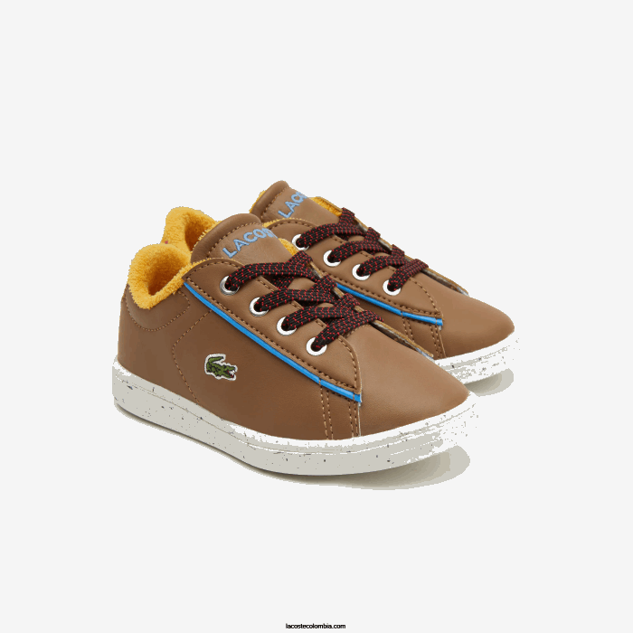 infantes Lacoste 6F242993 marron azul claro 2g7 zapatos de exterior sintéticos de invierno carnaby