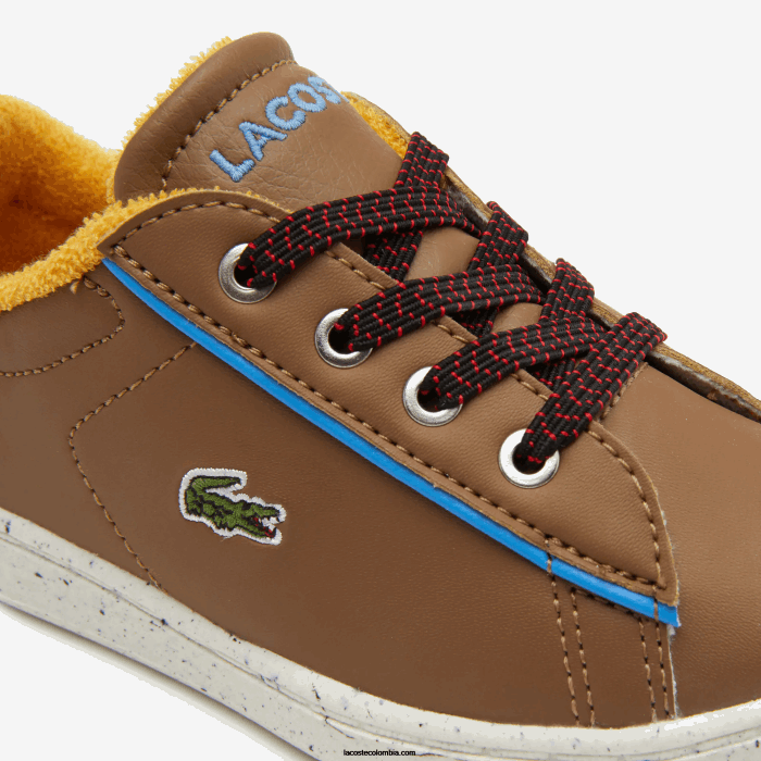 infantes Lacoste 6F242993 marron azul claro 2g7 zapatos de exterior sintéticos de invierno carnaby