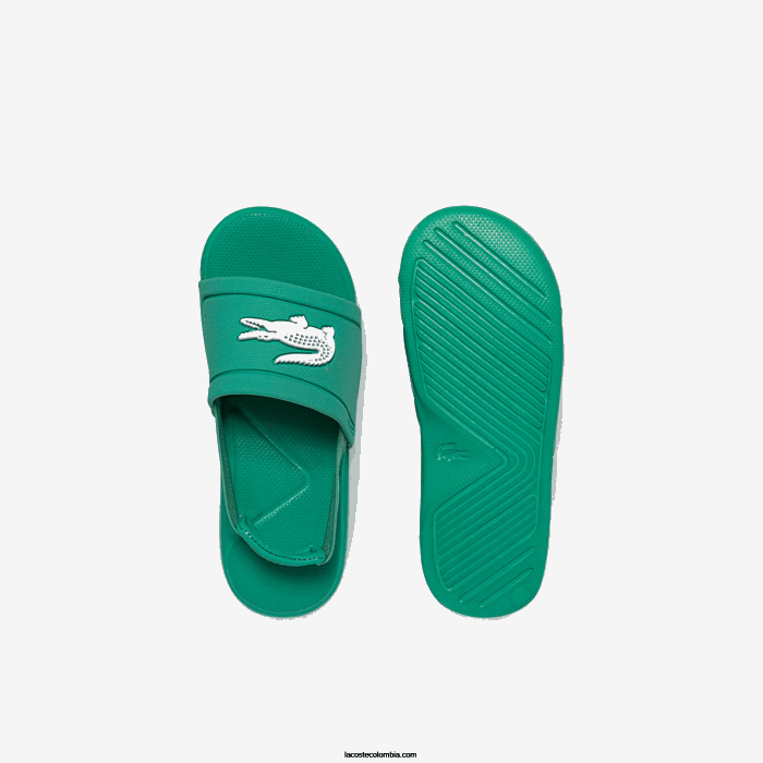 infantes Lacoste 6F242966 verde y blanco 1r7 l.30 toboganes sintéticos