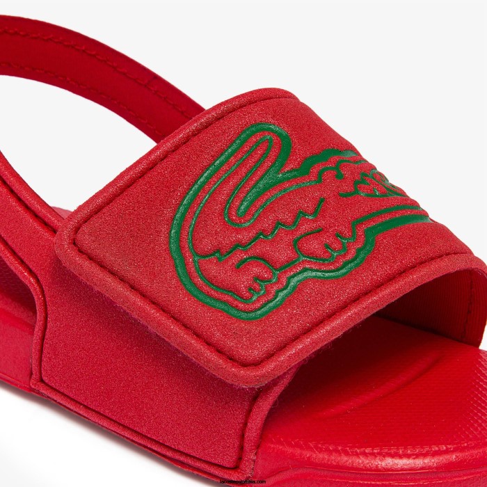 infantes Lacoste 6F242971 rojo verde t2q chanclas sintéticas con correa l.30