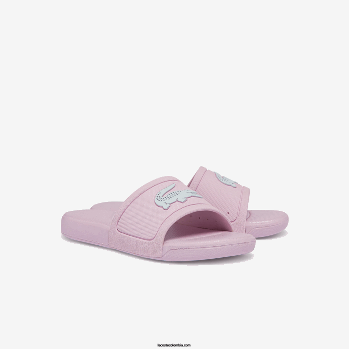 niños Lacoste 6F243233 rosa claro y blanco 208 l.30 toboganes sintéticos