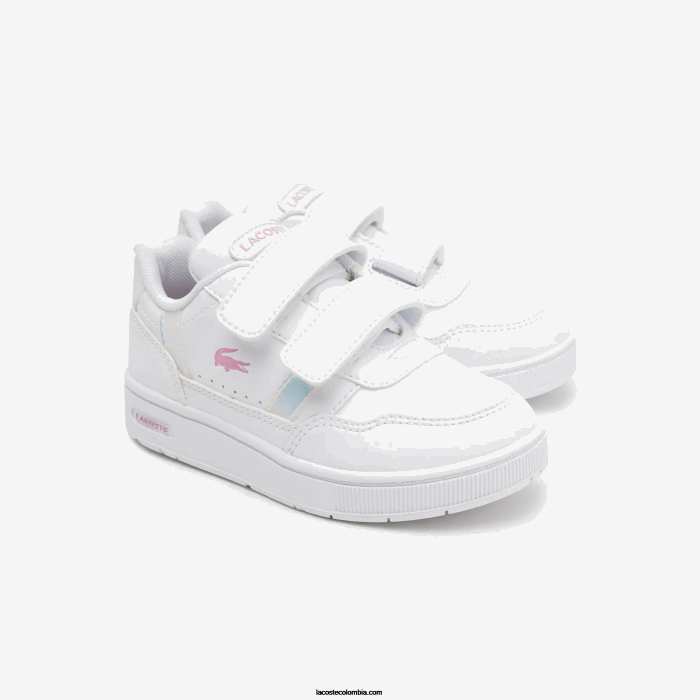 infantes Lacoste 6F242938 blanco 21g tenis sintéticos con clip en T