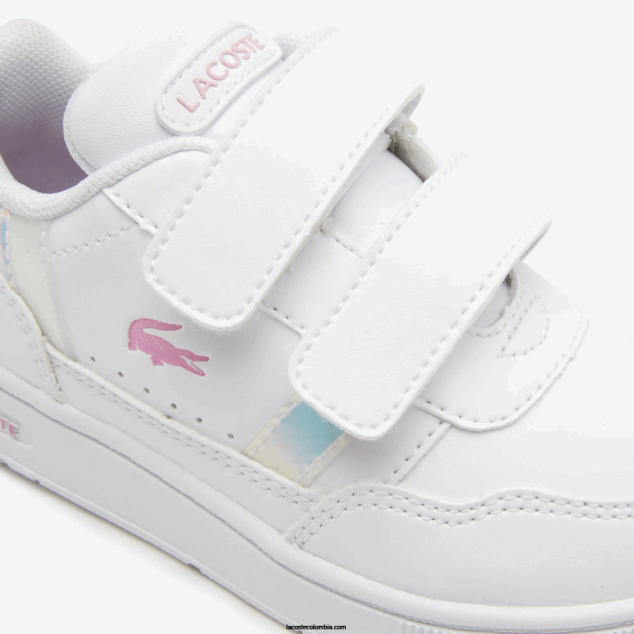 infantes Lacoste 6F242938 blanco 21g tenis sintéticos con clip en T