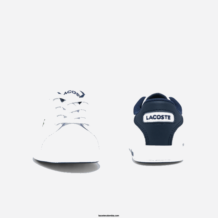 infantes Lacoste 6F242972 blanco y azul marino 042 zapatillas graduadas sintéticas