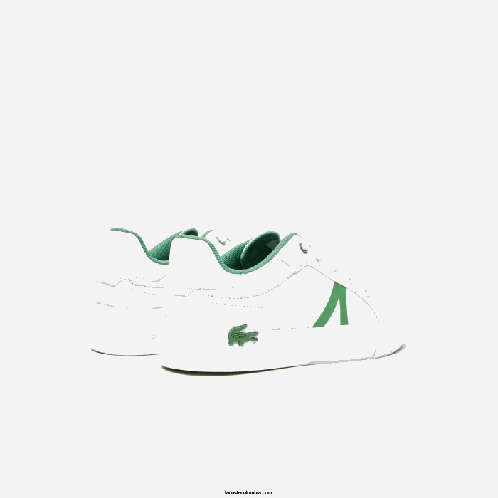niños Lacoste 6F243060 blanco/verde 082 zapatillas l004 textil