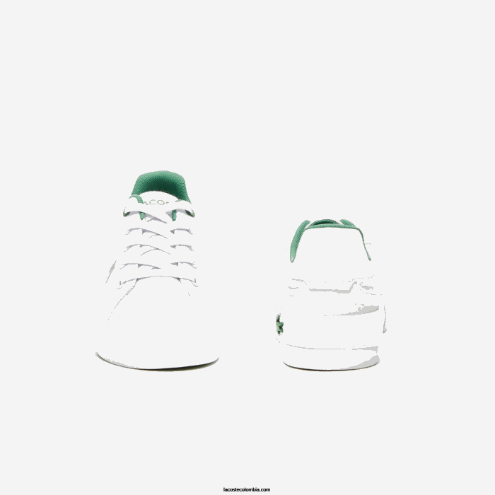 niños Lacoste 6F243060 blanco/verde 082 zapatillas l004 textil