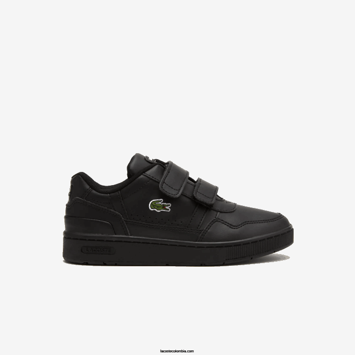 niños Lacoste 6F243113 negro 02h tenis sintéticos con clip en T