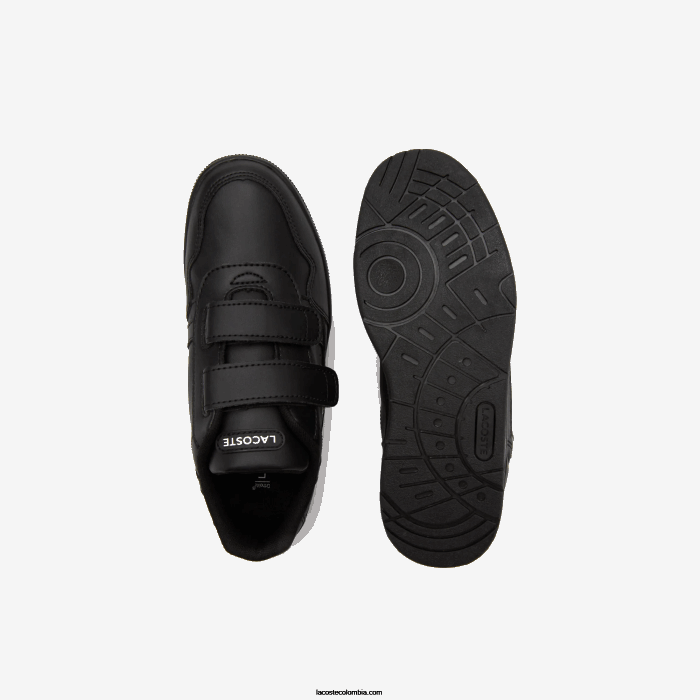 niños Lacoste 6F243113 negro 02h tenis sintéticos con clip en T