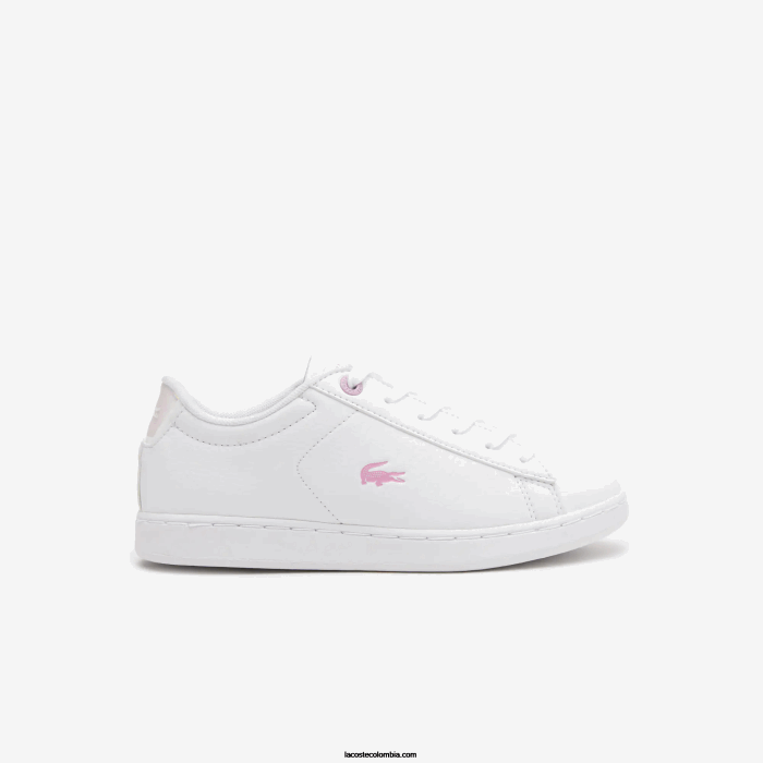 niños Lacoste 6F243114 blanco 21g zapatillas sintéticas carnaby