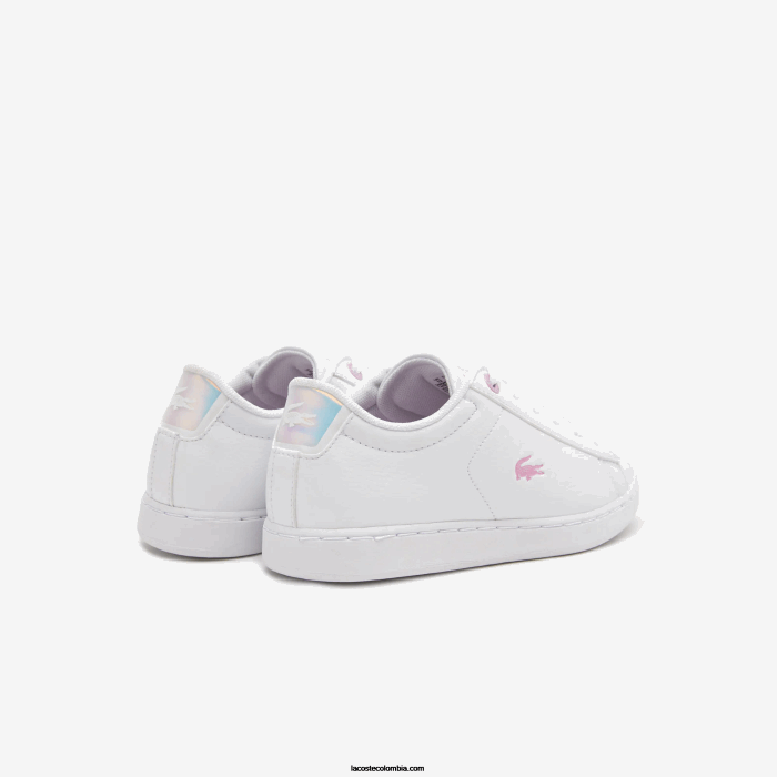 niños Lacoste 6F243114 blanco 21g zapatillas sintéticas carnaby
