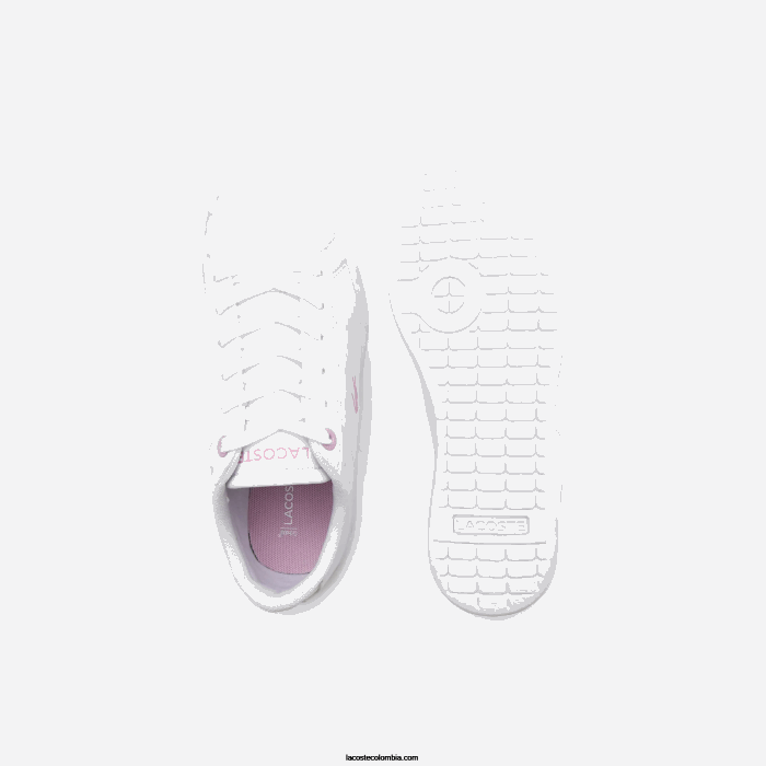 niños Lacoste 6F243114 blanco 21g zapatillas sintéticas carnaby