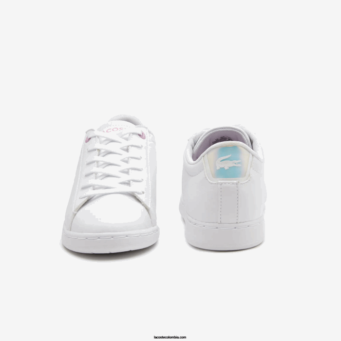 niños Lacoste 6F243114 blanco 21g zapatillas sintéticas carnaby
