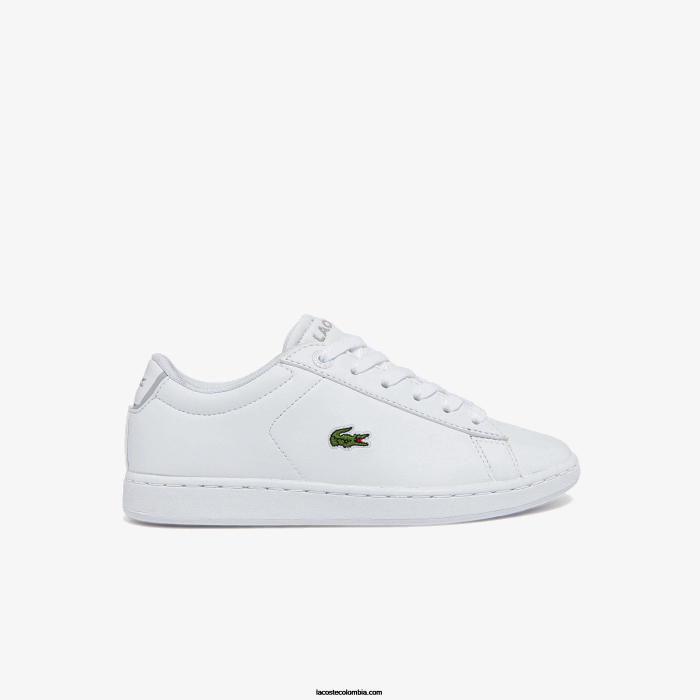 niños Lacoste 6F243226 blanco 21g tenis carnaby evo bl sintéticos